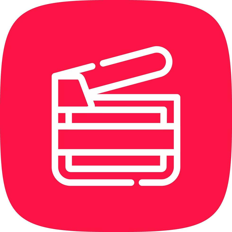 Clapperboard Creative Icon Design vector