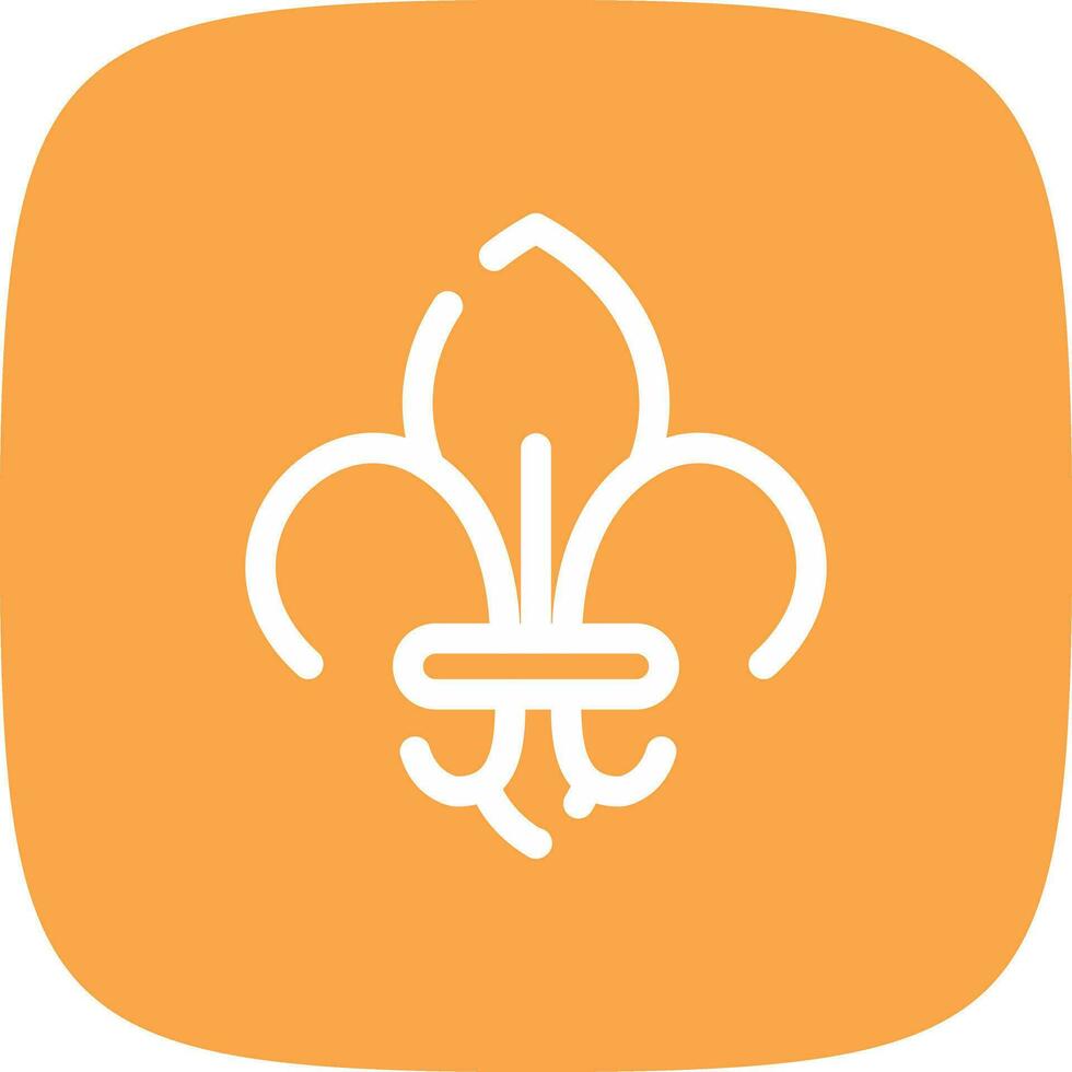 Fleur De Lis Creative Icon Design vector