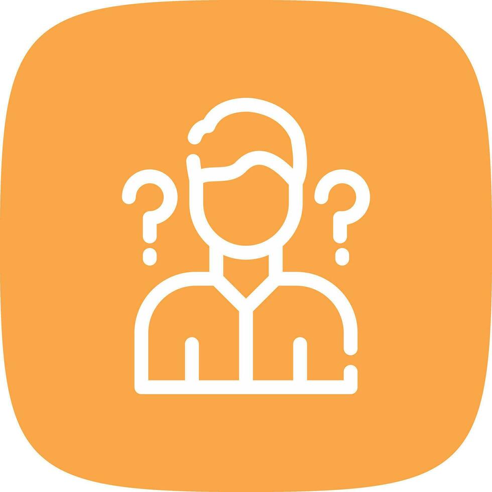 Uncertainty Creative Icon Design vector