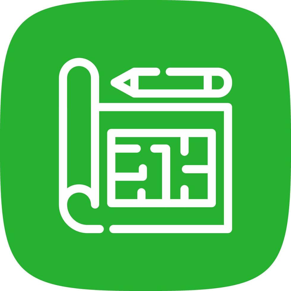 Blueprint Creative Icon Design vector