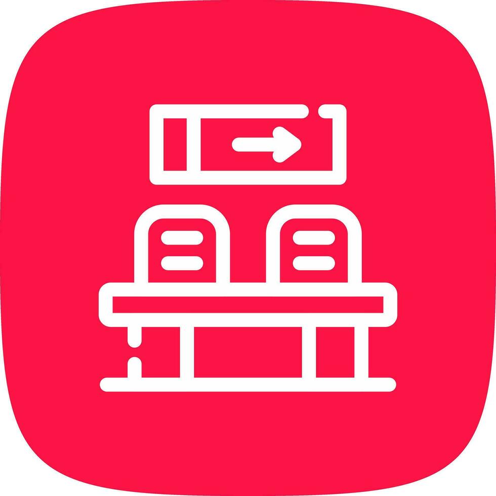 Waiting Room Creative Icon Design vector
