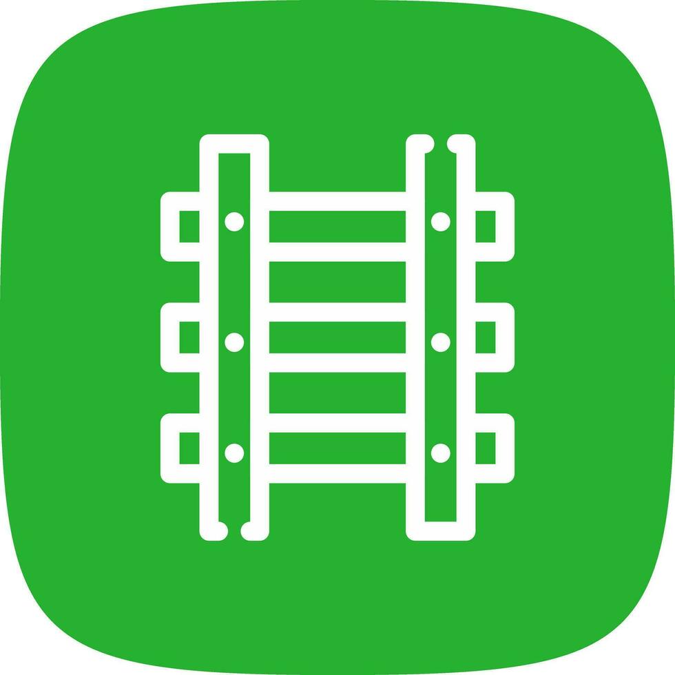 Train Tracks Creative Icon Design vector