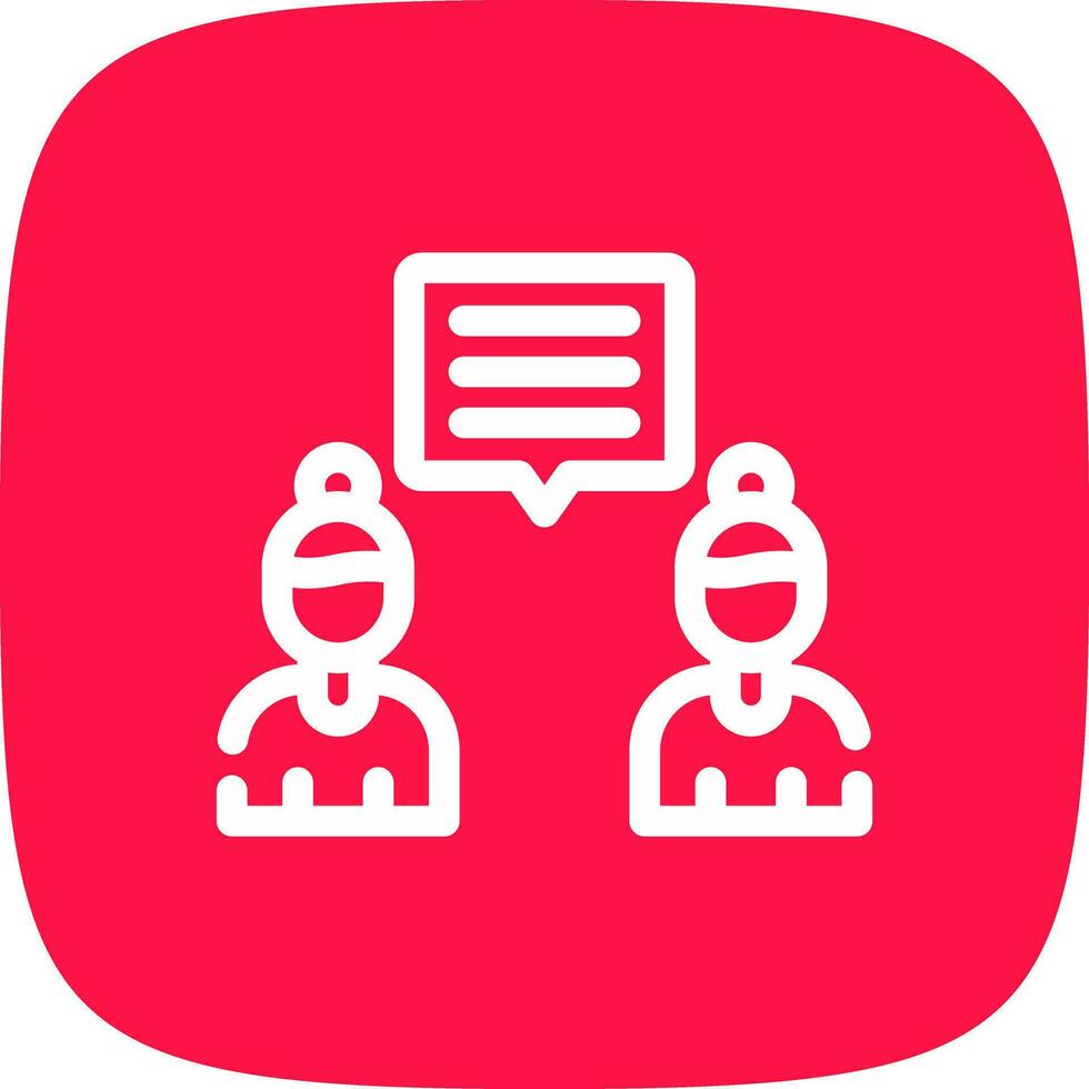 Discuss Creative Icon Design vector