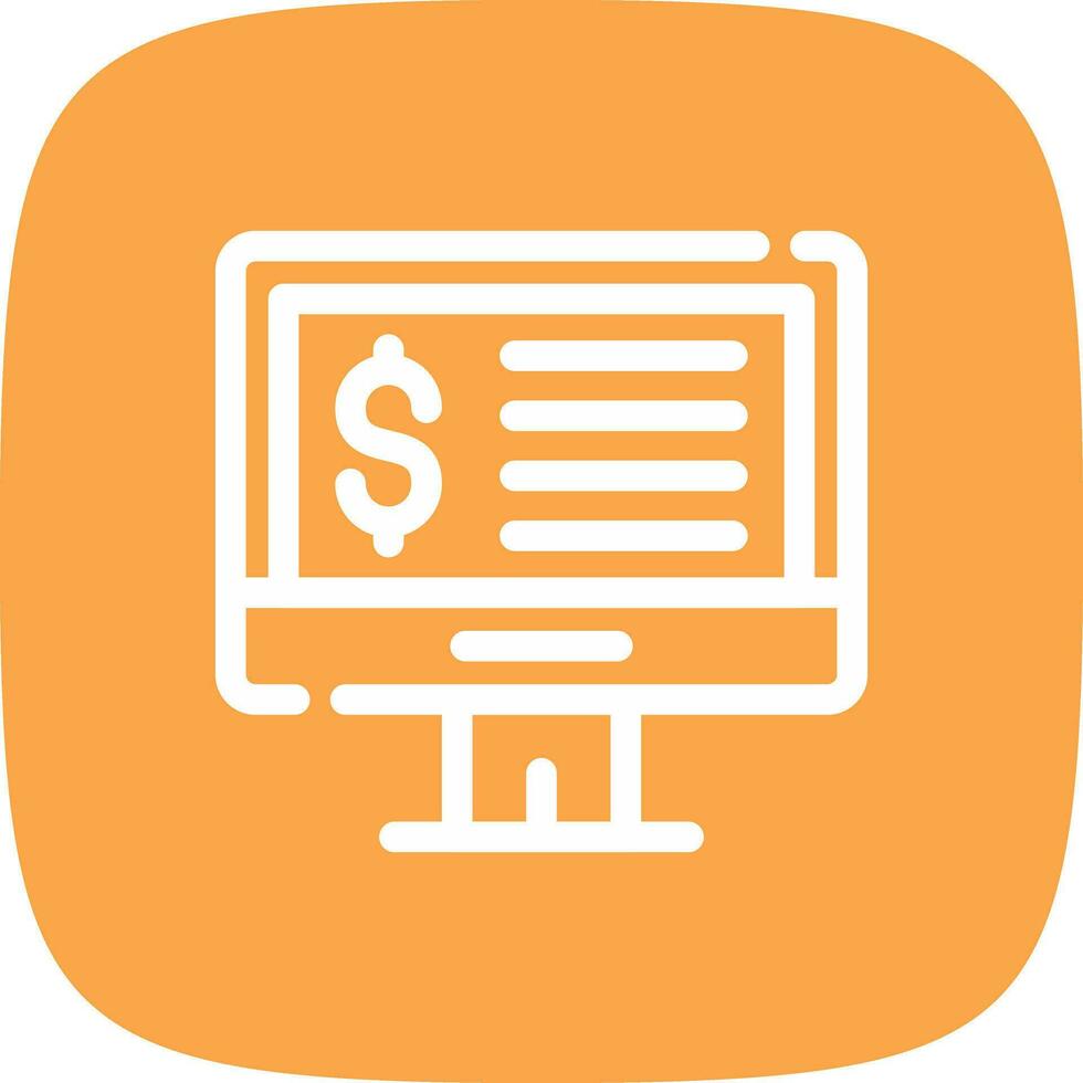 Online Donation Creative Icon Design vector