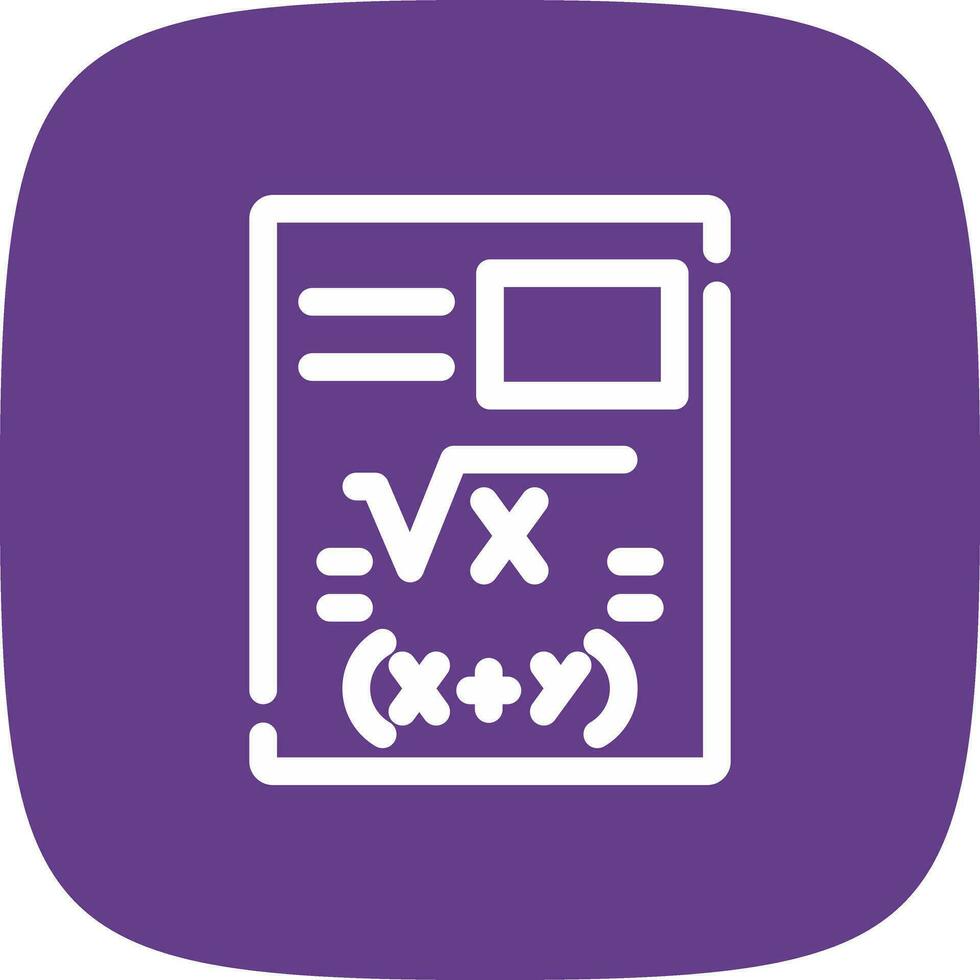 Maths Creative Icon Design vector