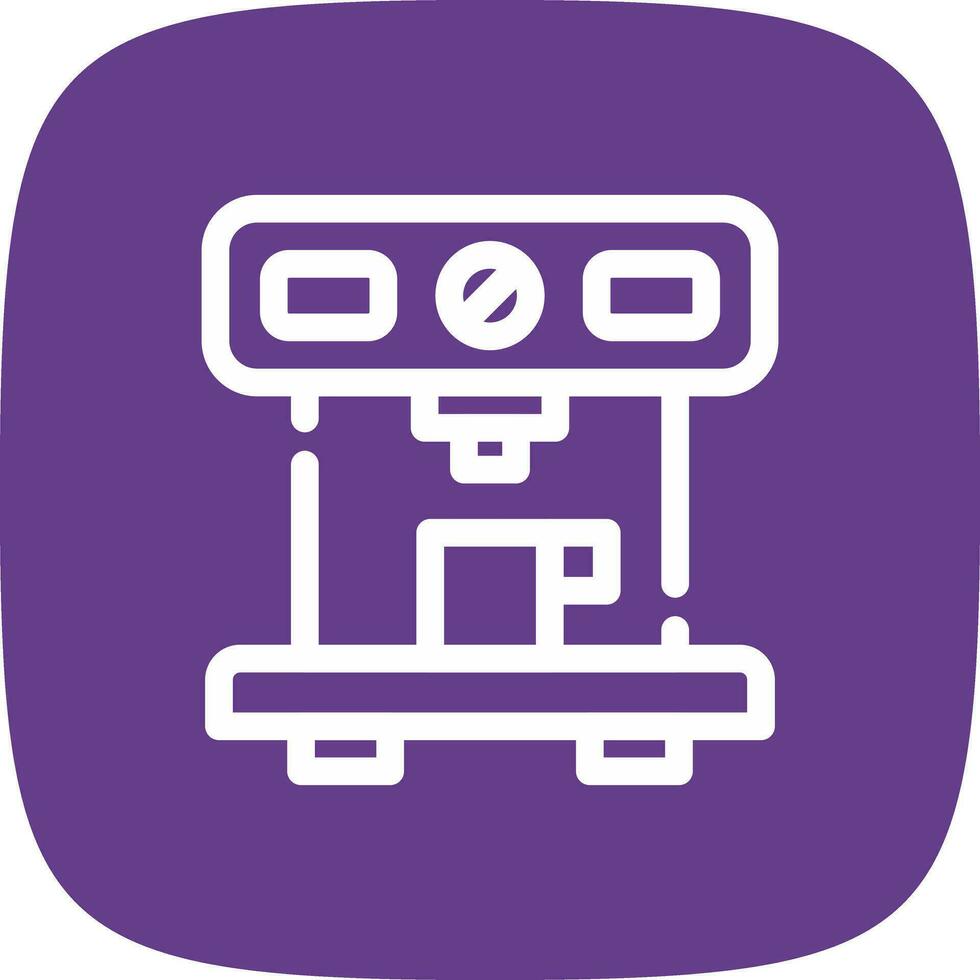 Coffee Machine Creative Icon Design vector