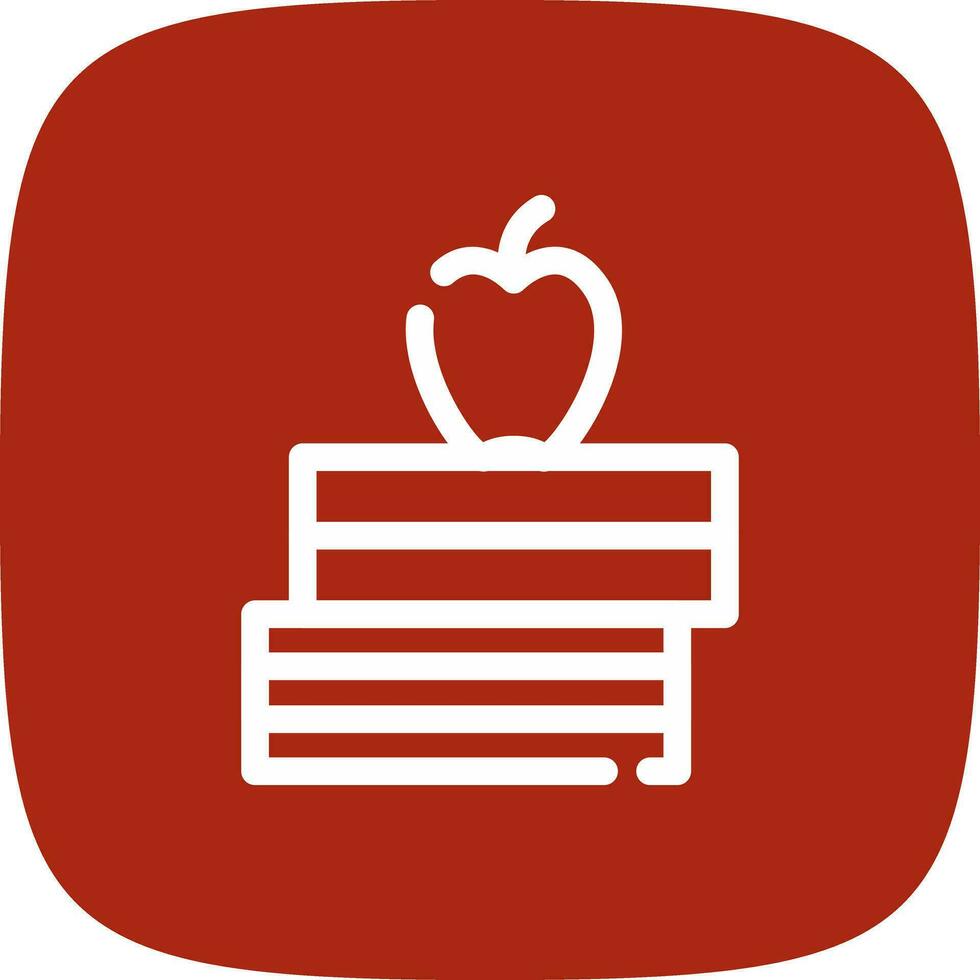Stack Of Books Creative Icon Design vector