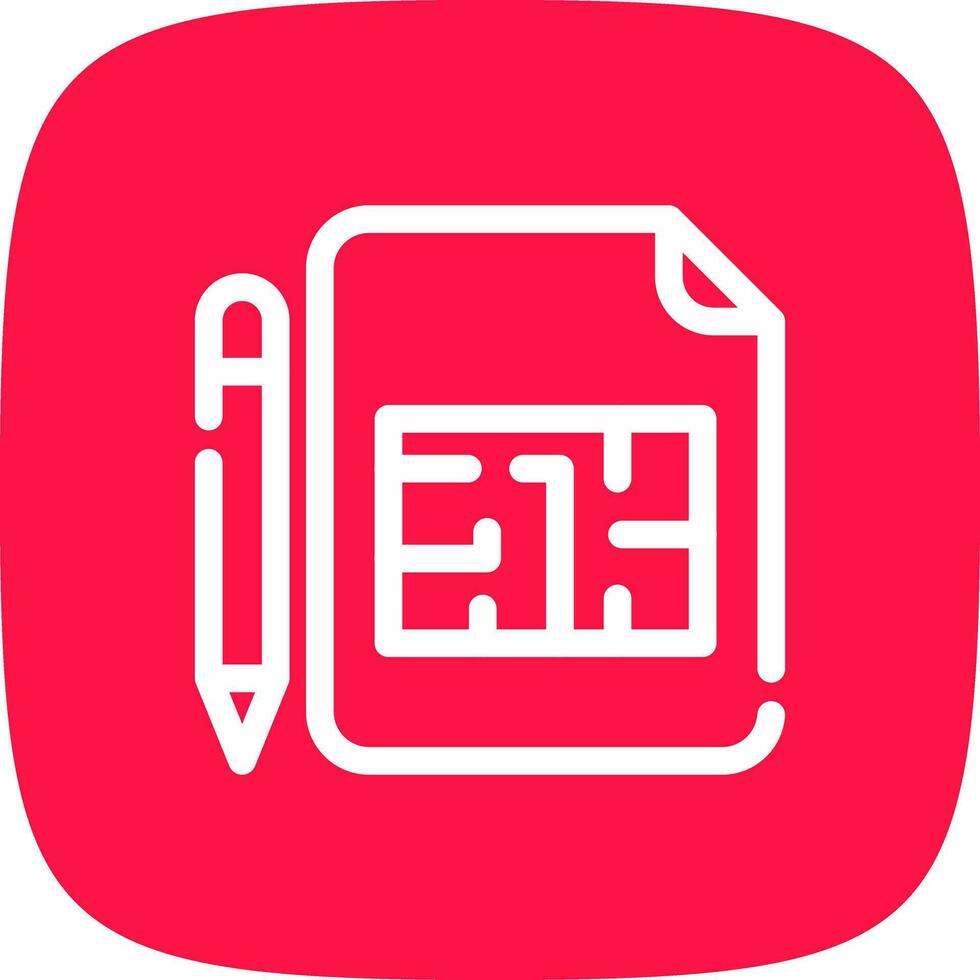 Blueprint Creative Icon Design vector