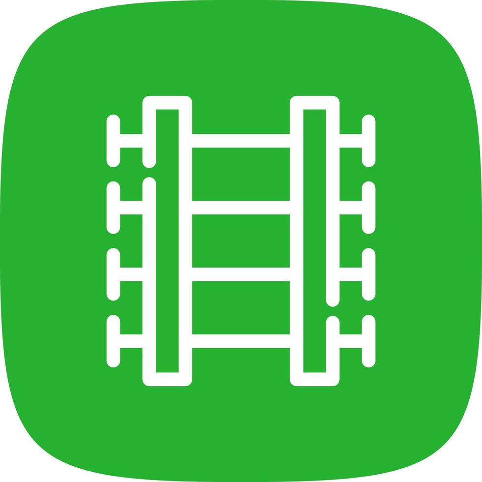 Train Tracks Creative Icon Design vector
