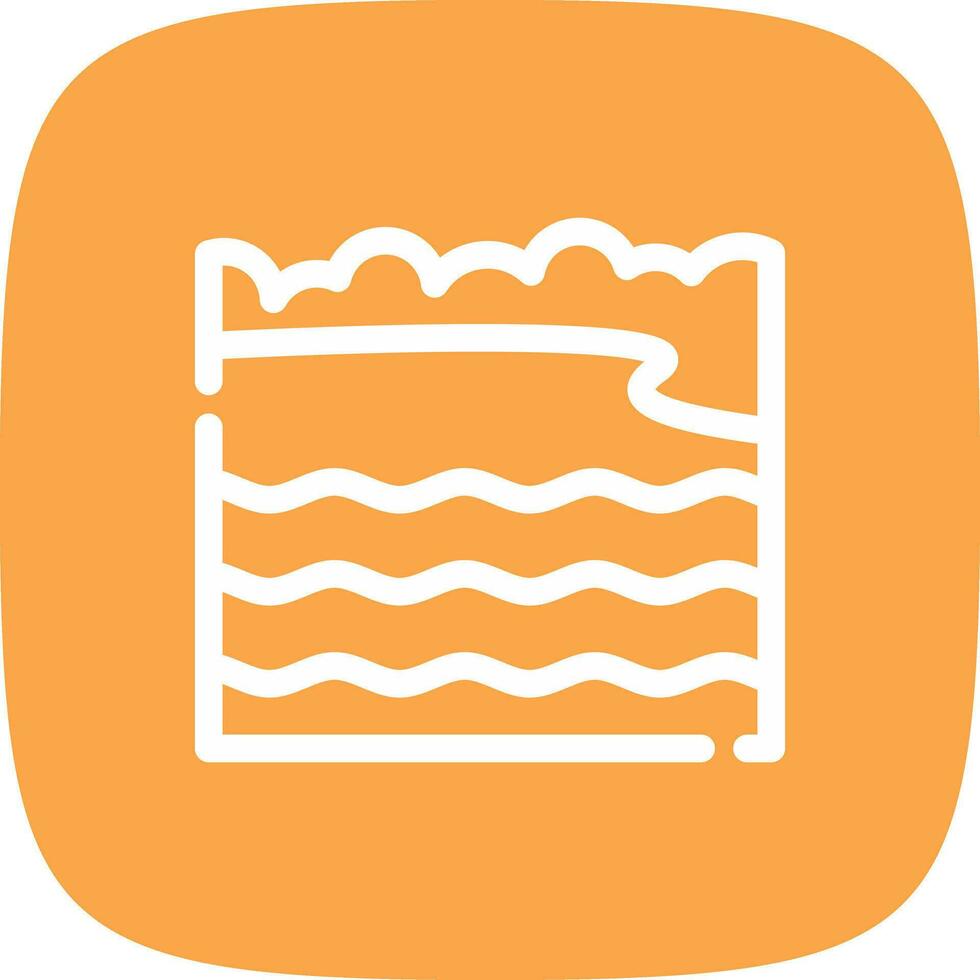 Bay Landscape Creative Icon Design vector