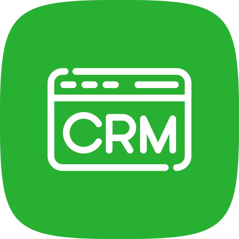 crm creativo icono diseño vector