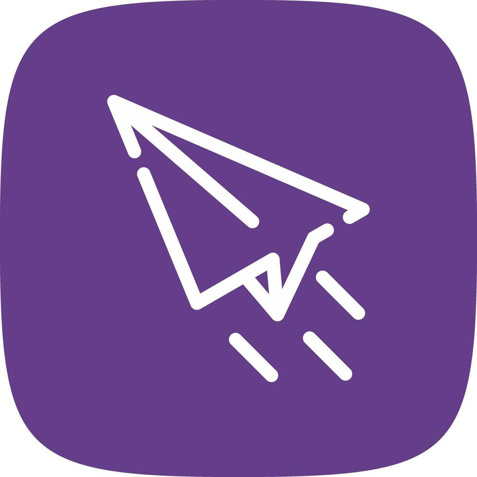 Paper Plane Creative Icon Design vector