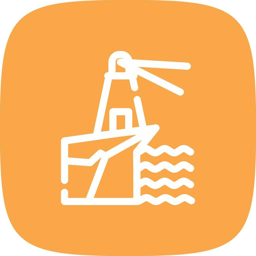 Lighthouse Landscape Creative Icon Design vector