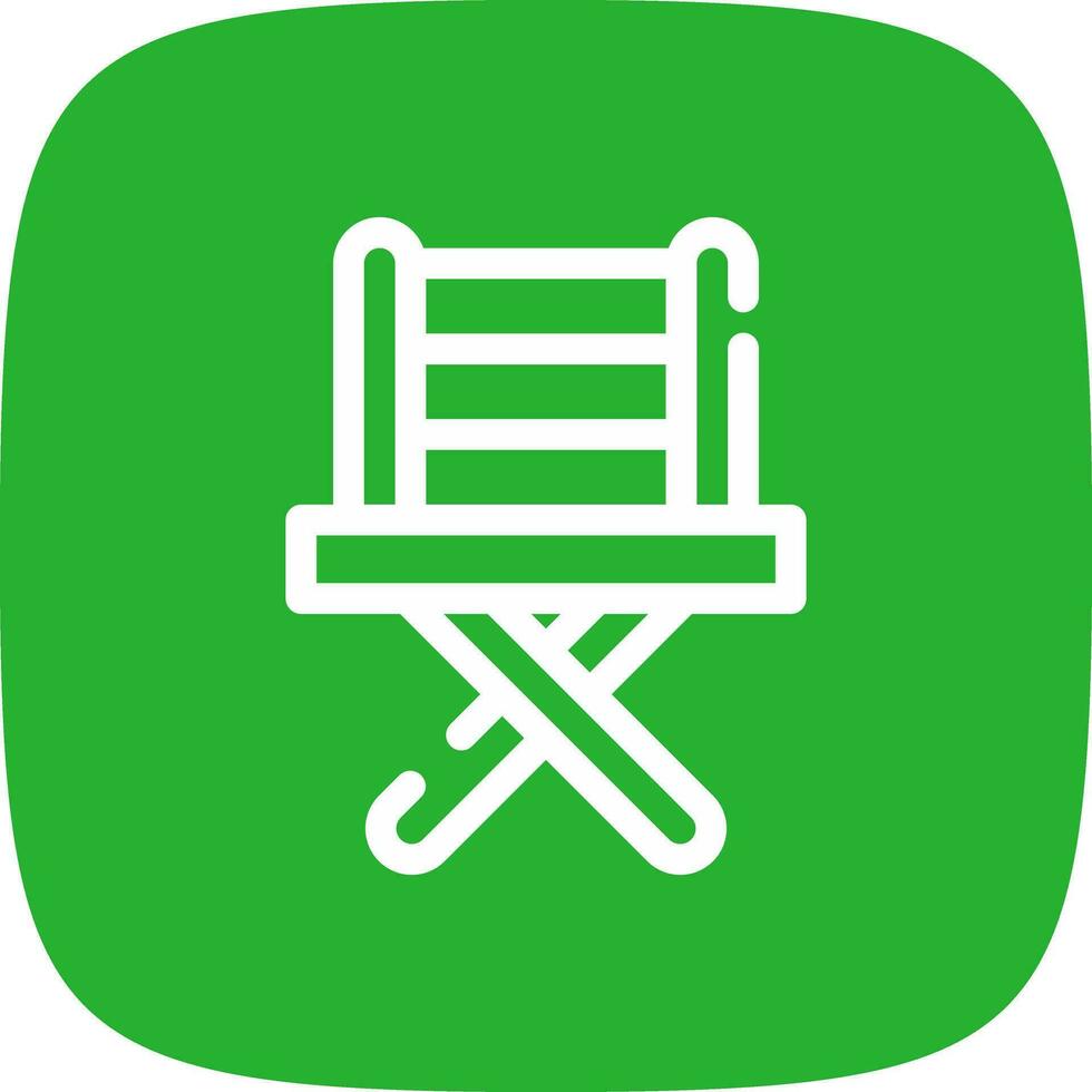 Fishing Chair Creative Icon Design vector