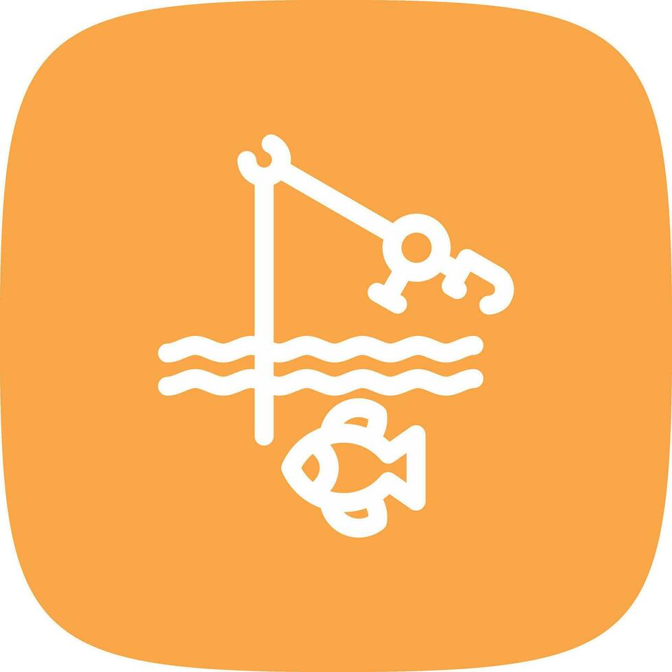 Fishing Holiday Creative Icon Design vector