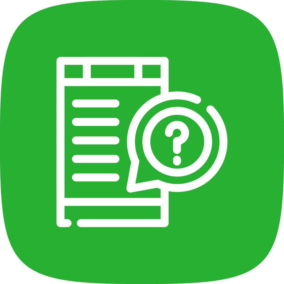 Question Creative Icon Design vector