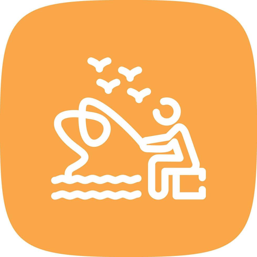 Trolling Creative Icon Design vector
