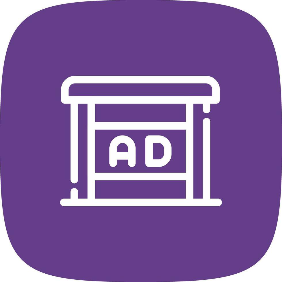 Shelter Ad Creative Icon Design vector