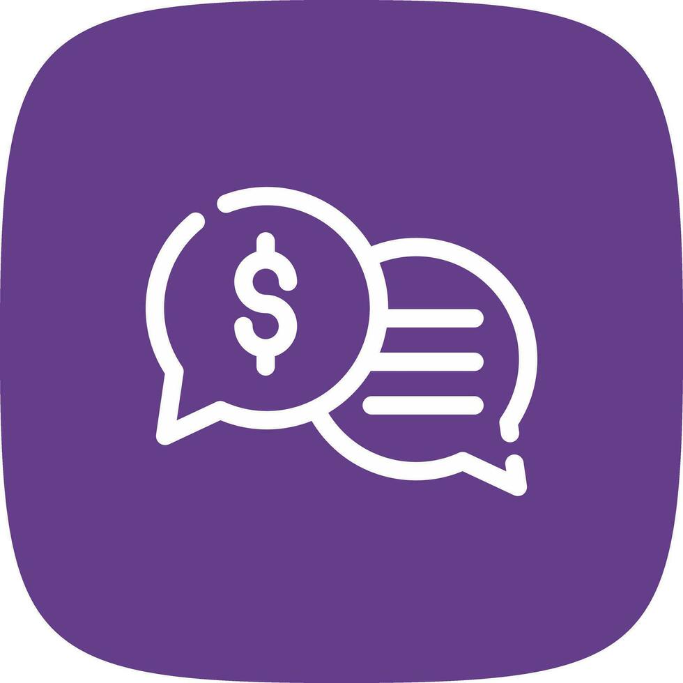 Business Dialog Creative Icon Design vector