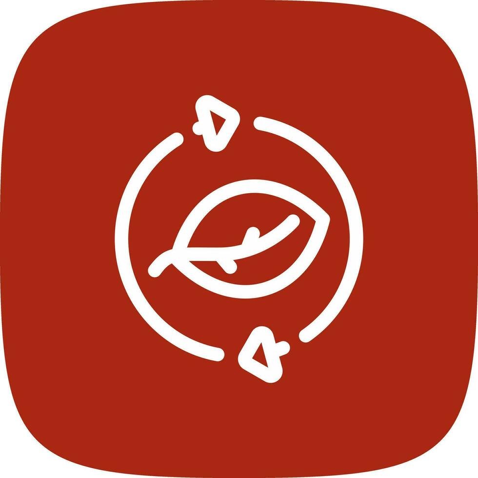 Leaf Recycle Creative Icon Design vector