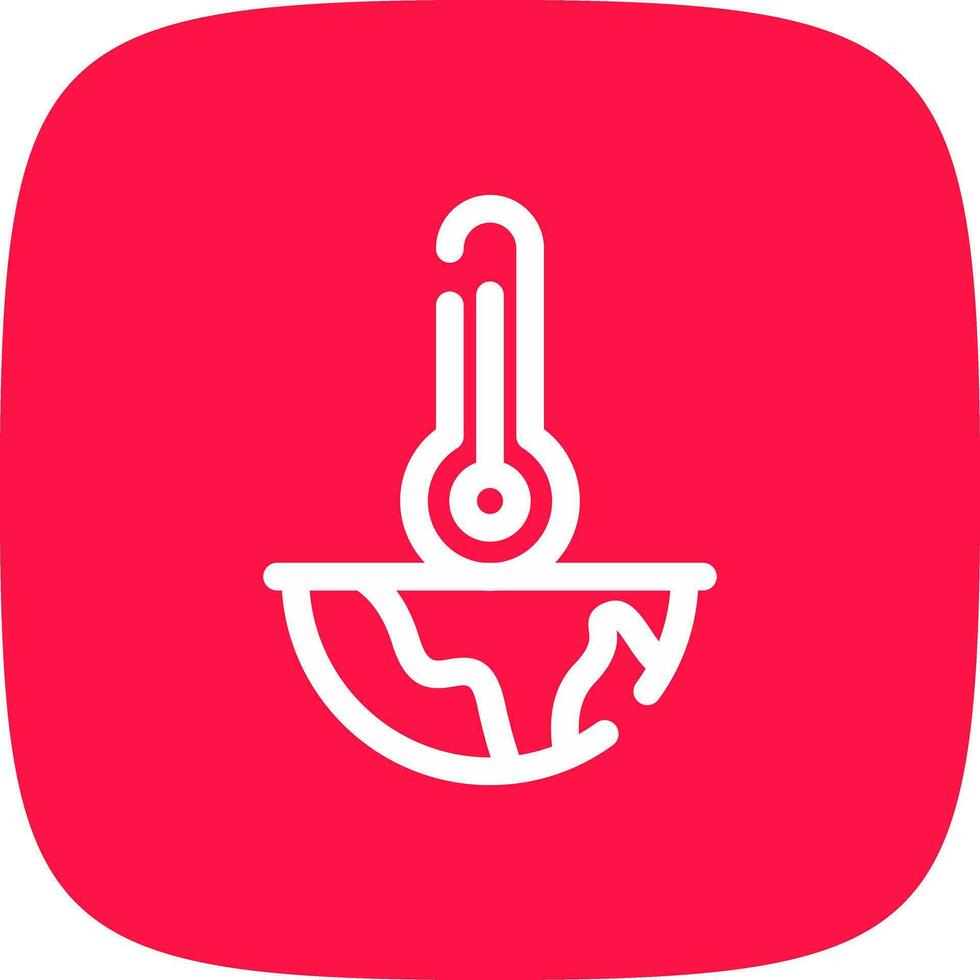 Global Warming Creative Icon Design vector