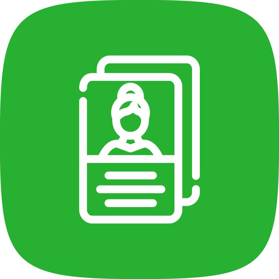 User Persona Creative Icon Design vector