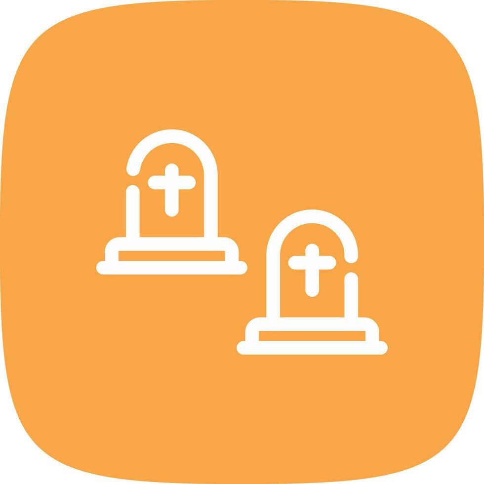 Cemetery Creative Icon Design vector