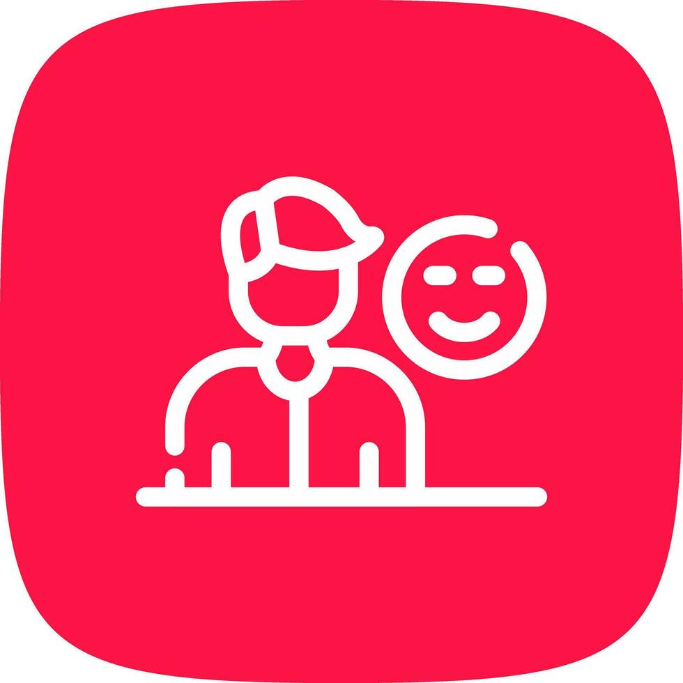 Customer Satisfaction Creative Icon Design vector