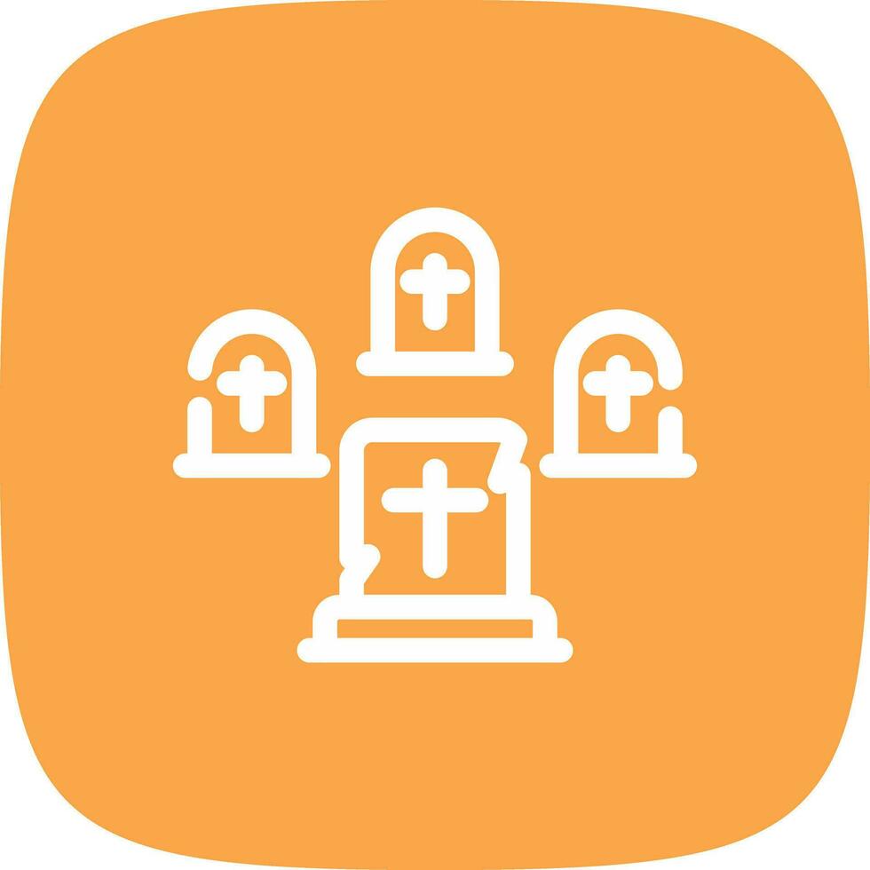 Graveyard Creative Icon Design vector