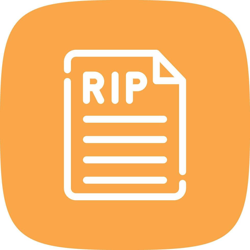Death Certificate Creative Icon Design vector