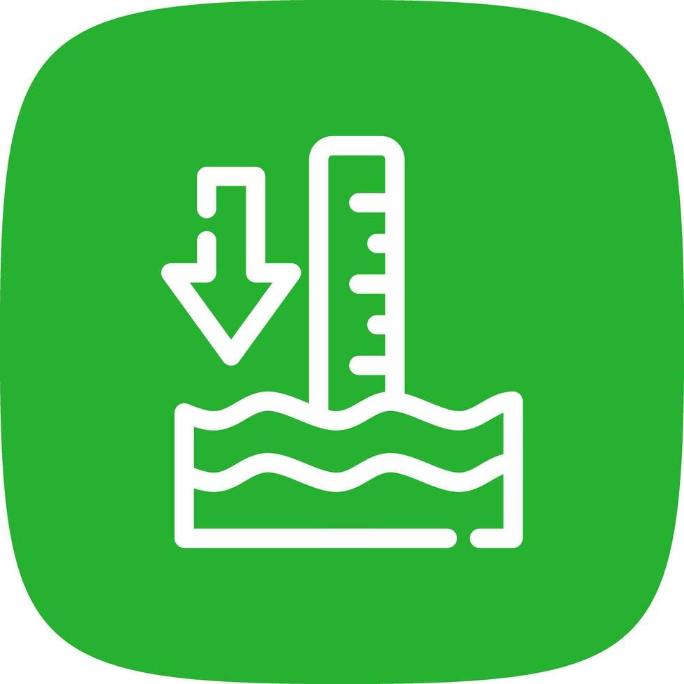Low Tide Creative Icon Design vector