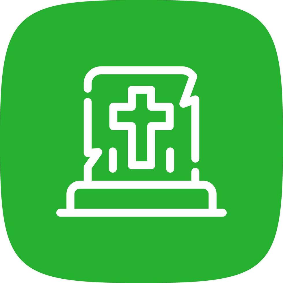 Gravestone Creative Icon Design vector