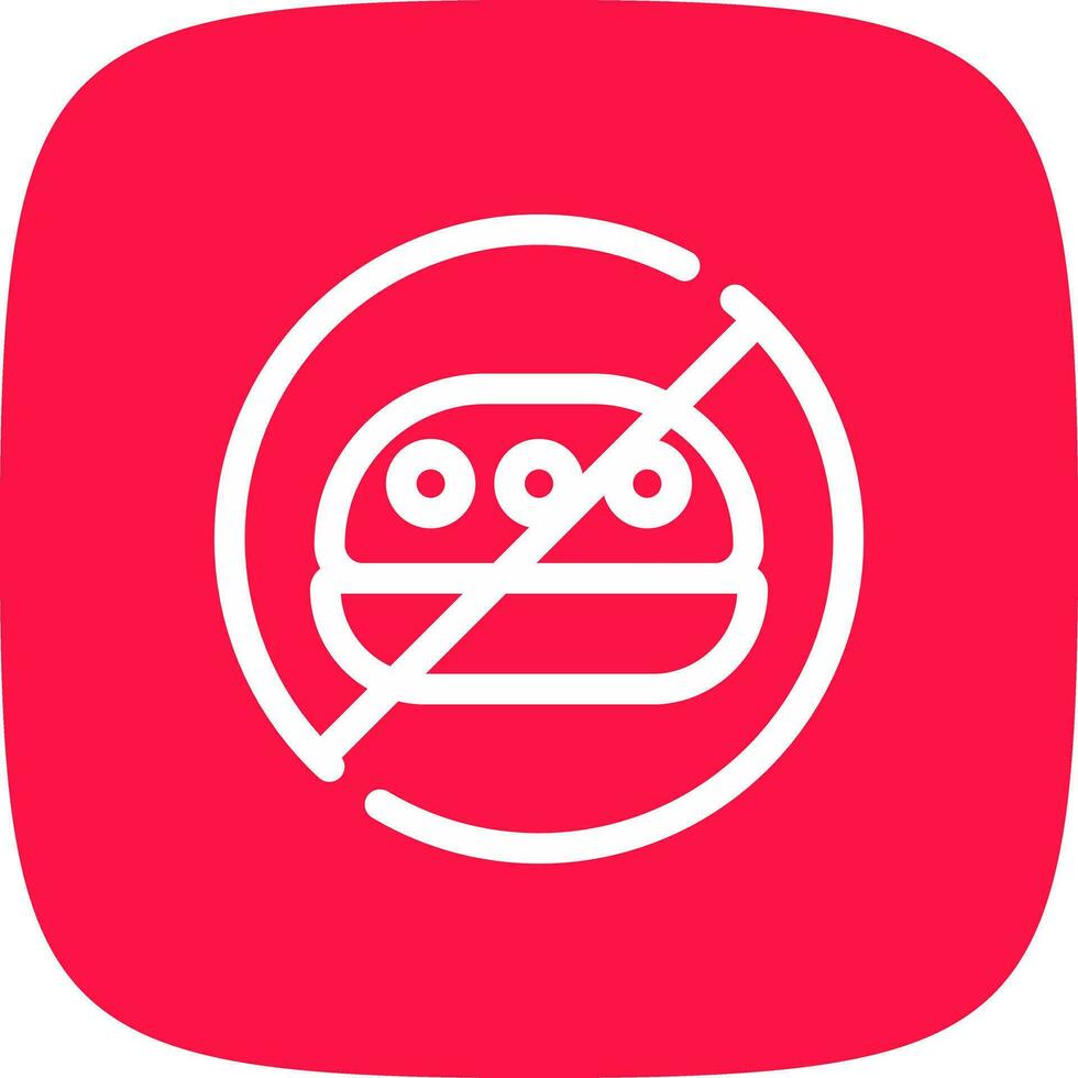 No Food Creative Icon Design vector