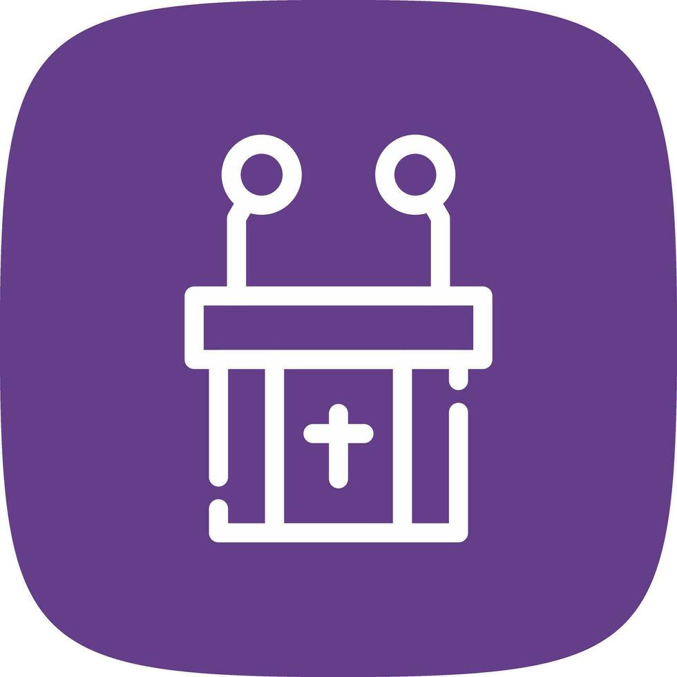 Pulpit Creative Icon Design vector