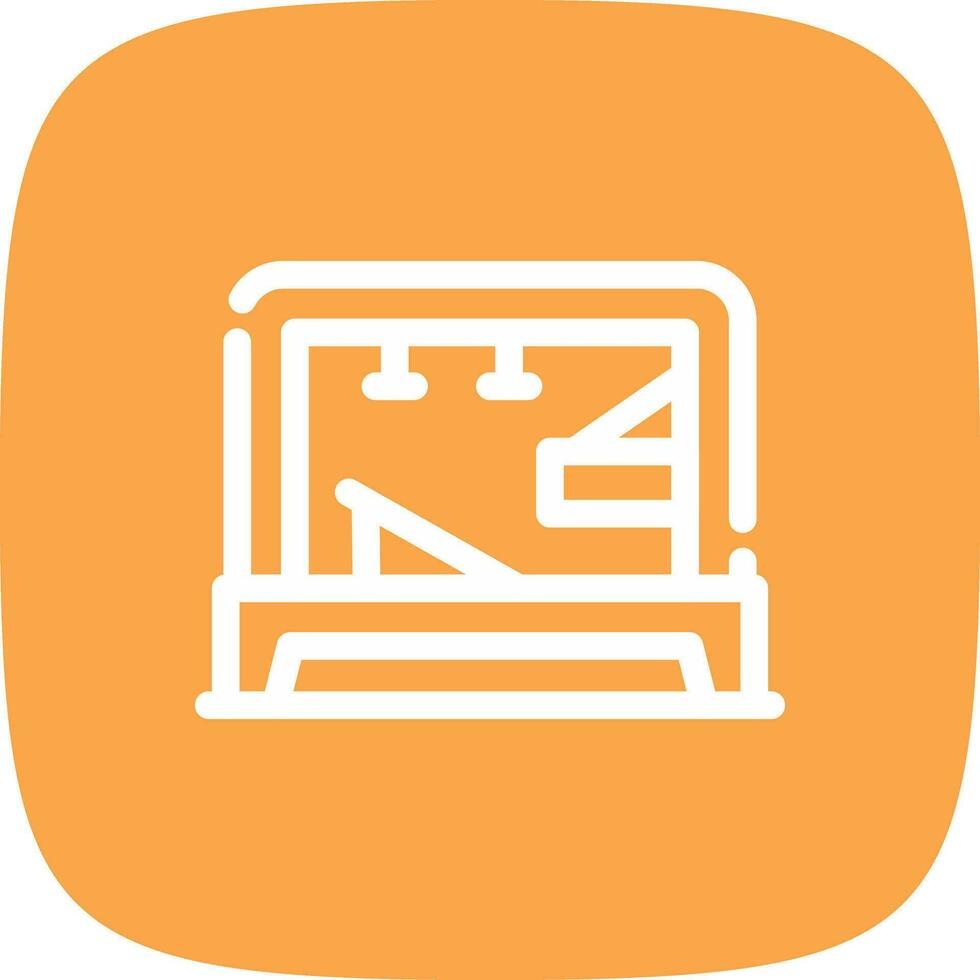 Pilates Tower Creative Icon Design vector