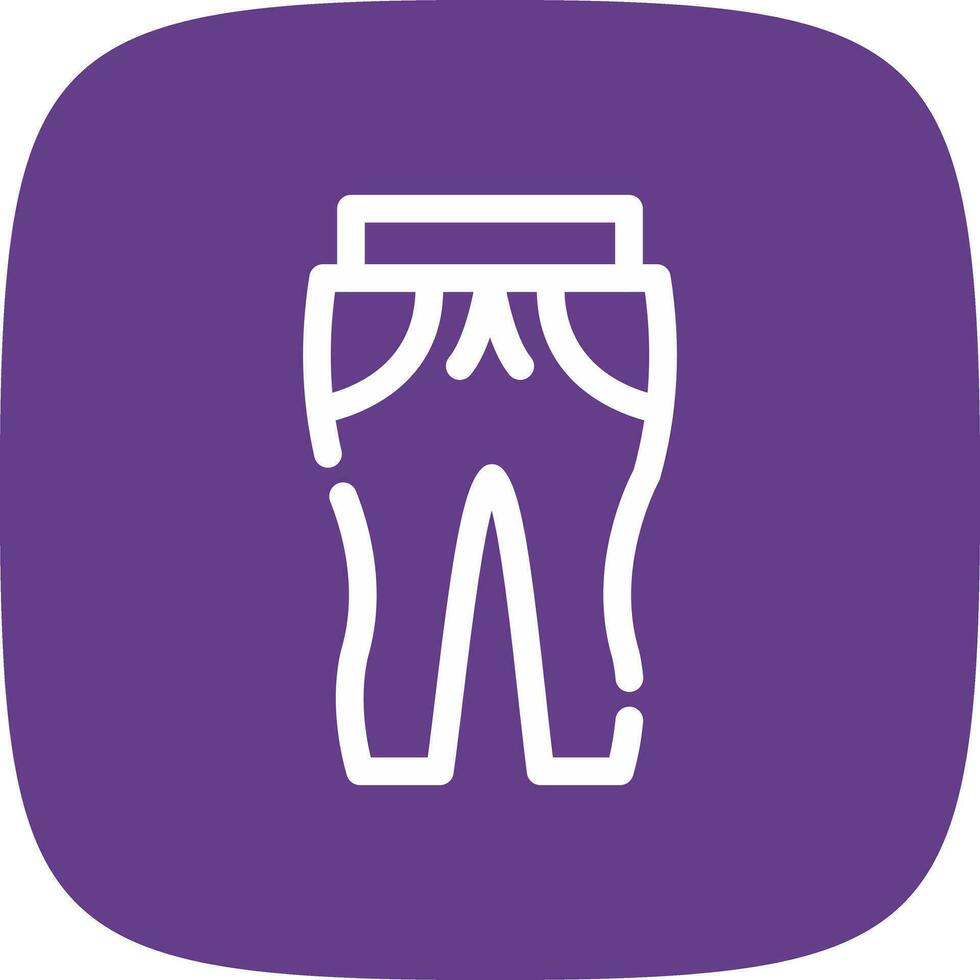 Sweat Pants Creative Icon Design vector