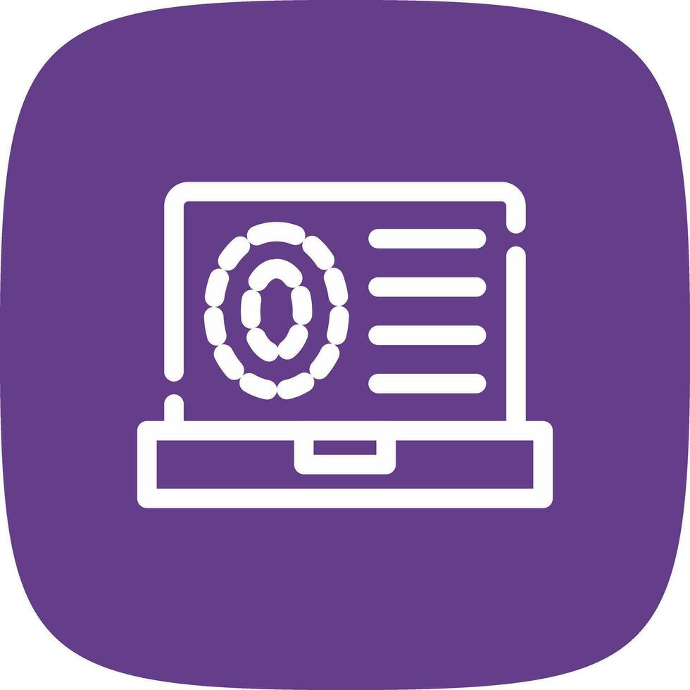 Biometrics Creative Icon Design vector