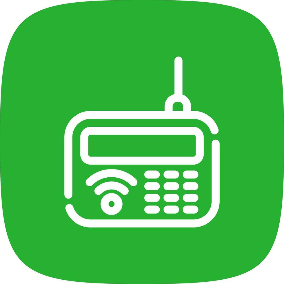 Intercom Creative Icon Design vector