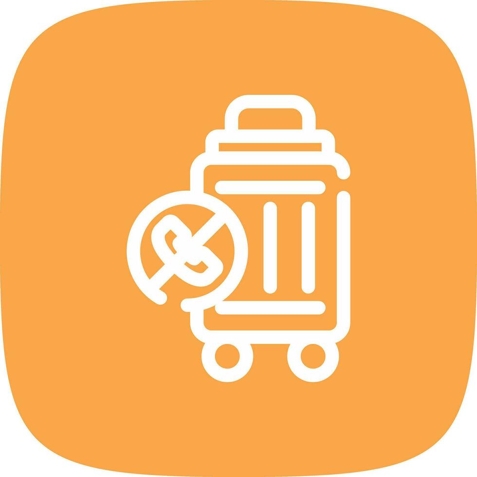 Contactless Travel Creative Icon Design vector