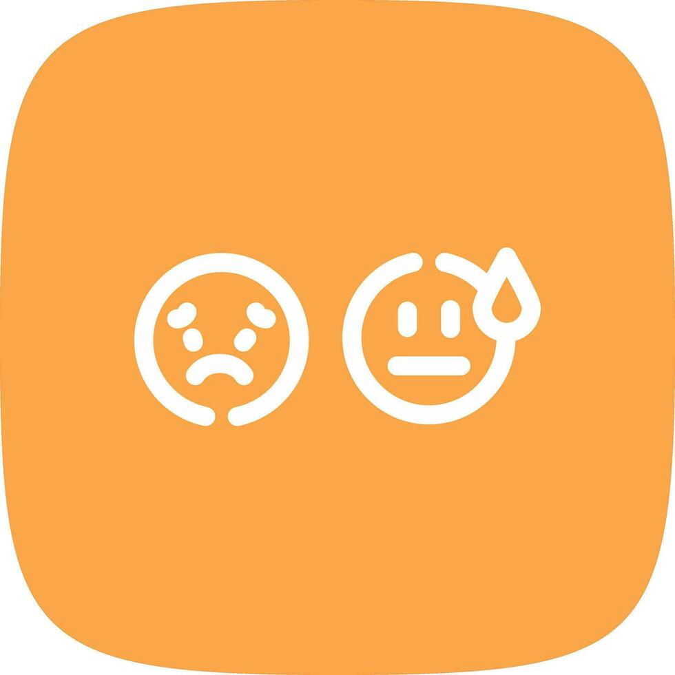 Basic Emotion Creative Icon Design vector