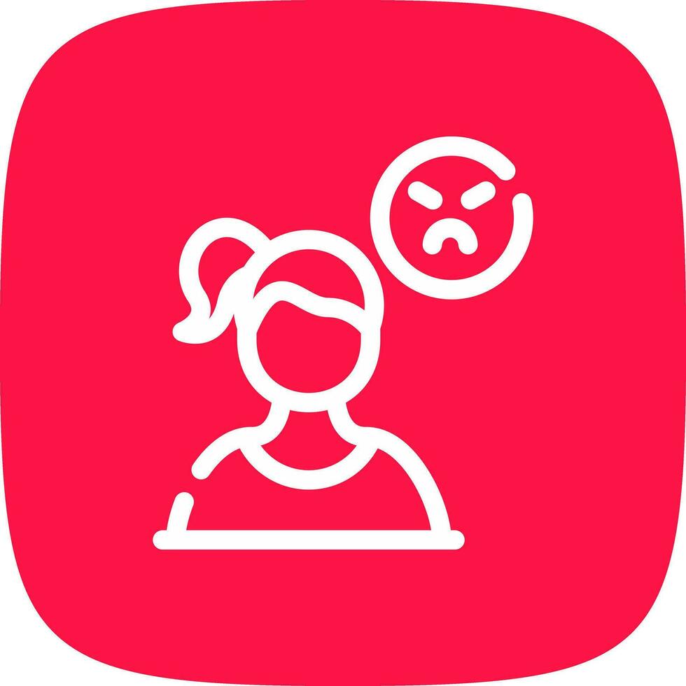 Angry Creative Icon Design vector