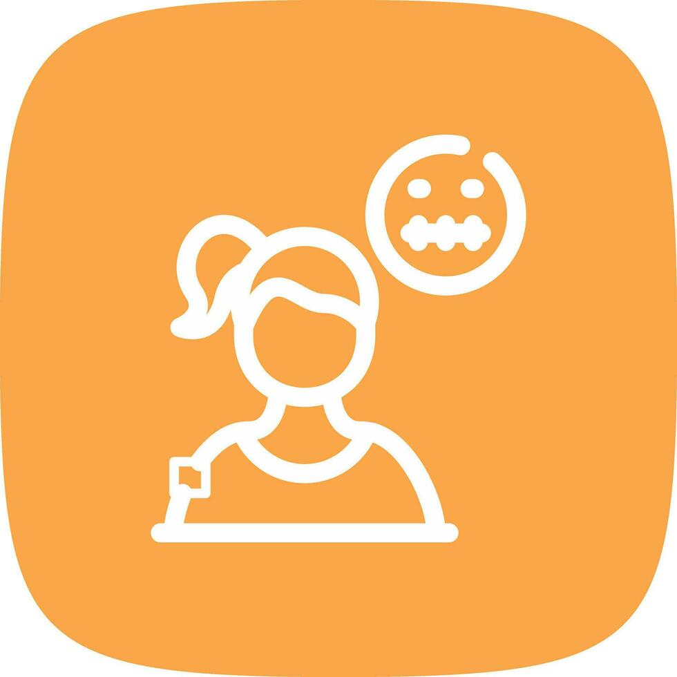 Concerned Creative Icon Design vector