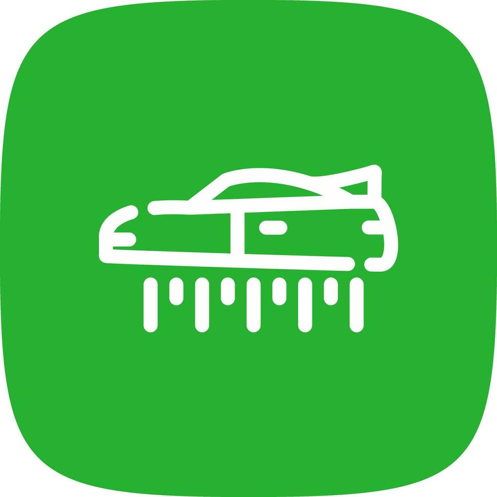 Flying Car Creative Icon Design vector