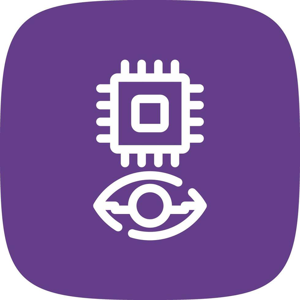 Eye Augmentation Creative Icon Design vector