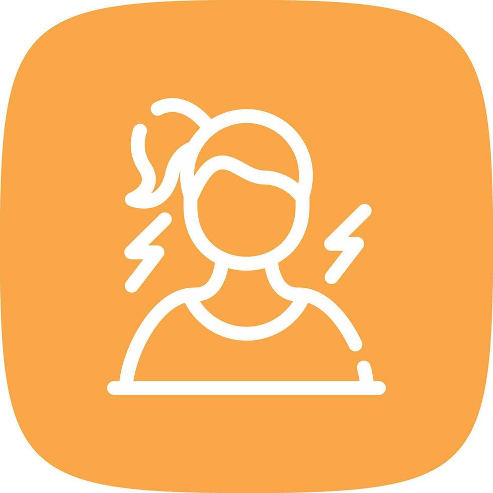 Frustrated Creative Icon Design vector