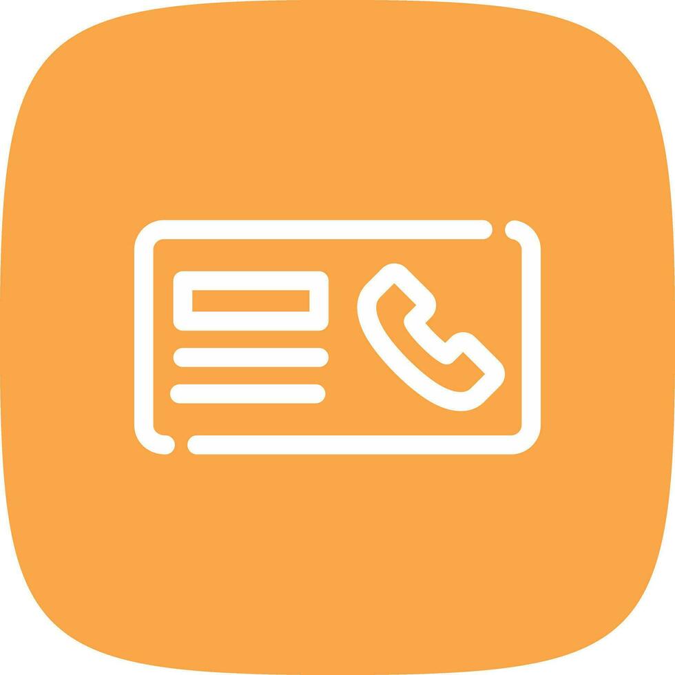 Minimal Contact Creative Icon Design vector