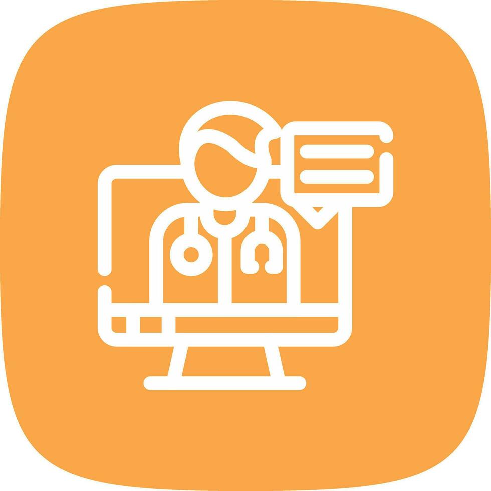 Telemedicine Creative Icon Design vector