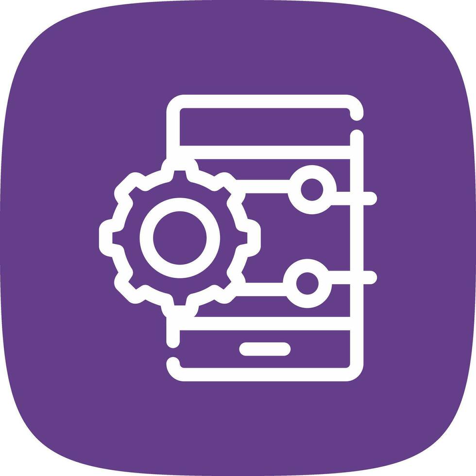 Project Management App Creative Icon Design vector