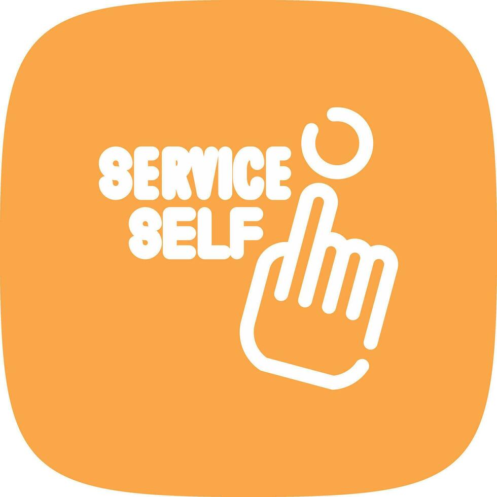 Self Service Creative Icon Design vector