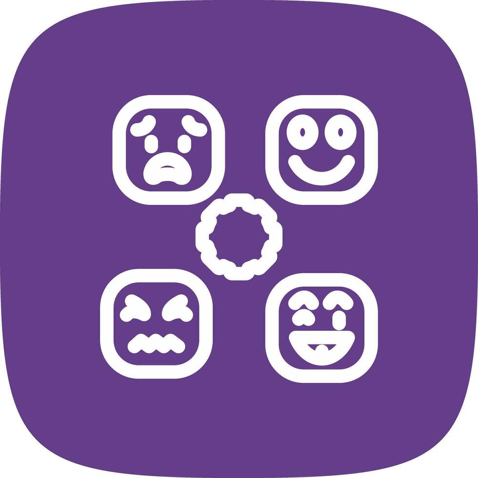 Perceiving Emotions Creative Icon Design vector